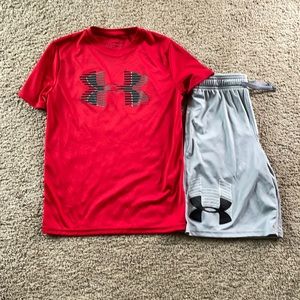 Youth size large under armor set